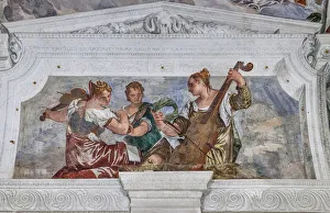 Three musicians as symbol of Harmony, Room of the Conjugal Love, 1560-1561 (fresco) Three musicians as symbol of Harmony, Room of the Conjugal Love, 1560-1561 (fresco)