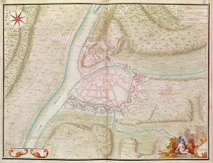 Namur and the surrounding area, from Atlas de Louis XIV. Plans des places etrangeres' Namur and the surrounding area, from Atlas de Louis XIV. Plans des places etrangeres'