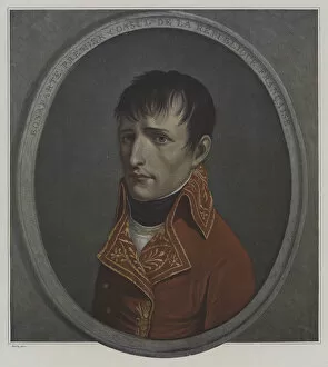 Napoeon Bonaparte, First Consul of the French Republic (colour litho)