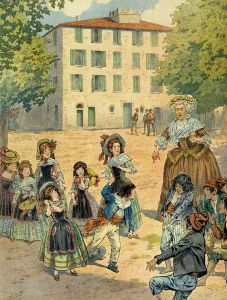 Napoleon I Bonaparte (1769-1821) at Ajaccio was scolded by his governess Napoleon I Bonaparte (1769-1821) at Ajaccio was scolded by his governess