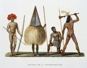Natives of New Ireland, from Voyage autour du Monde Natives of New Ireland, from Voyage autour du Monde