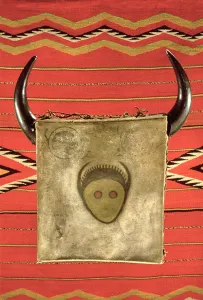Navajo buffalo moon blanket, from Arizona (wool) Navajo buffalo moon blanket, from Arizona (wool)