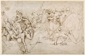 Neoptolemus taking Andromache into captivity after the fall of Troy Neoptolemus taking Andromache into captivity after the fall of Troy