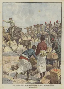 The New English Expedition to Somalia Against Mad Mullah, The Departure From Berber (Colour Litho) The New English Expedition to Somalia Against Mad Mullah, The Departure From Berber (Colour Litho)