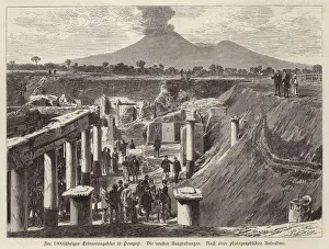 New excavations at Pompeii, Italy (engraving) New excavations at Pompeii, Italy (engraving)