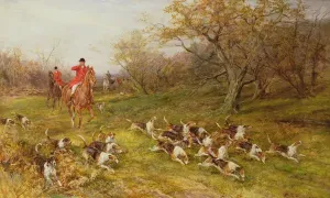 Fine Art Print: On the Scent by Heywood Hardy