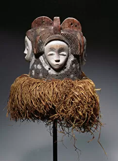 Related Images Collection: Ngontang Mask, Fang Culture, Gabon (wood & fibre) (see also 181662)