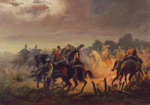 Night Alert, Hussar outpost in the Italian Campaign 1848-49, 1862 Night Alert, Hussar outpost in the Italian Campaign 1848-49, 1862