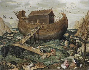 Noah's Ark on Mount Ararat, 1570 (oil on panel) Noah's Ark on Mount Ararat, 1570 (oil on panel)