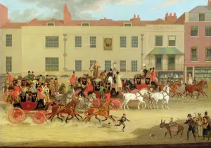 The North Country Mails at the Peacock, Islington, 1821 (oil on canvas) The North Country Mails at the Peacock, Islington, 1821 (oil on canvas)