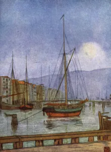 Norway: Ostre Kanalhavn, Trondhjem (colour litho) Norway: Ostre Kanalhavn, Trondhjem (colour litho)