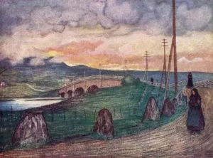 Norway: The Road to Hell, near Trondhjem (colour litho) Norway: The Road to Hell, near Trondhjem (colour litho)