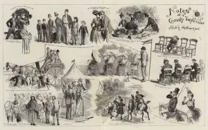 Notes at a County Town Cricket Match with Stump and Point (engraving) Notes at a County Town Cricket Match with Stump and Point (engraving)
