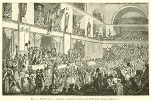 Nouvelle salle de la Convention, aux Tuileries, ancienne salle des Machines, Journee du 20 mai 1795 (engraving) Nouvelle salle de la Convention, aux Tuileries, ancienne salle des Machines, Journee du 20 mai 1795 (engraving)