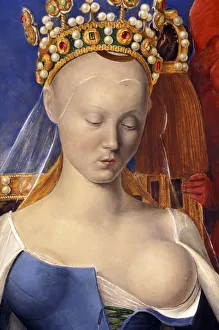 Detail of The nursing Virgin depicted as Agnes Sorel (after the Virgin of Antwerp Detail of The nursing Virgin depicted as Agnes Sorel (after the Virgin of Antwerp