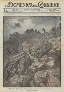 After the last offensive on the Karst, the recovery of the guns abandoned by the Austrians in the sinkholes After the last offensive on the Karst, the recovery of the guns abandoned by the Austrians in the sinkholes