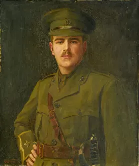 An officer of The Buffs (East Kent Regiment), 1916 circa (oil on canvas)