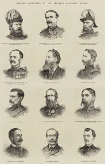 Officers commanding at the Brighton Volunteer Review (engraving) Officers commanding at the Brighton Volunteer Review (engraving)