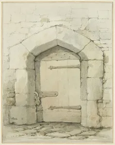 Old Arch and Doorway in Tower Lane opposite Vestry of St John' Old Arch and Doorway in Tower Lane opposite Vestry of St John'