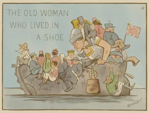The Old Woman who lived in a Shoe (colour litho) The Old Woman who lived in a Shoe (colour litho)