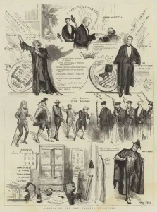 Opening of the New Theatre at Oxford (engraving) Opening of the New Theatre at Oxford (engraving)