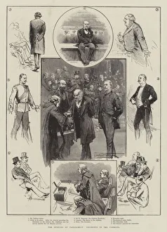 The Opening of Parliament, Incidents in the Commons (engraving) The Opening of Parliament, Incidents in the Commons (engraving)