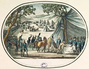 Pacification of the Vendee by General Hoche (1768-97) 20th April 1795 (coloured engraving) Pacification of the Vendee by General Hoche (1768-97) 20th April 1795 (coloured engraving)