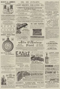 Page of Advertisements (engraving) Page of Advertisements (engraving)