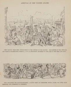 Page from The American Tour of Messrs Brown, Jones and Robinson (engraving) Page from The American Tour of Messrs Brown, Jones and Robinson (engraving)