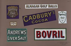 Page from Jordan's Enamelled Signs (colour litho) Page from Jordan's Enamelled Signs (colour litho)