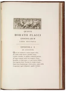 Page from Quintus Horatius Flaccus (engraving) Page from Quintus Horatius Flaccus (engraving)