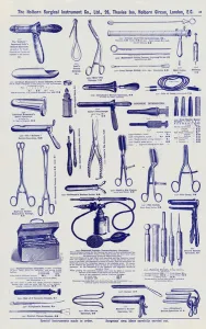 Page from Surgical instrument catalogue, c.1900 (litho) Page from Surgical instrument catalogue, c.1900 (litho)