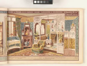 Page from Useful Artistic Furniture, c.1900 (colour litho) Page from Useful Artistic Furniture, c.1900 (colour litho)