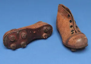 Pair of child's boots, size 7, 1920s (leather) Pair of child's boots, size 7, 1920s (leather)