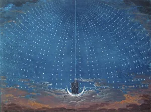 The Palace of the Queen of the Night, set design for The Magic Flute by The Palace of the Queen of the Night, set design for The Magic Flute by