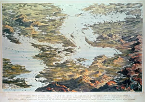 Denmark Collection: Panoramic view of the Baltic Sea and the Route of the Fleet from Spithead to St. Petersburg