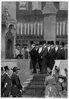Paris 1890: Installation of Zadoc Kahn (Zadoc-Kahn) (1839-1905) great rabbi of France Paris 1890: Installation of Zadoc Kahn (Zadoc-Kahn) (1839-1905) great rabbi of France
