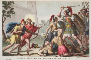 Paris Kills Achilles or Paride diretto da Apollo Ferince Achille, Book XIII Paris Kills Achilles or Paride diretto da Apollo Ferince Achille, Book XIII