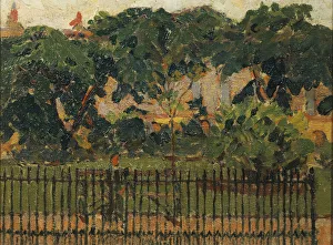 The Park Railings, Mornington Crescent (oil on canvas) The Park Railings, Mornington Crescent (oil on canvas)