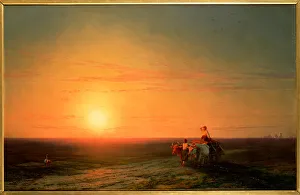 Peasants Returning from the Fields at Sunset, 19th century (oil on canvas) Peasants Returning from the Fields at Sunset, 19th century (oil on canvas)