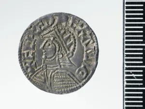 Penny of AEthelred II, London mint, 978 (silver) (obverse of 3706819) Penny of AEthelred II, London mint, 978 (silver) (obverse of 3706819)