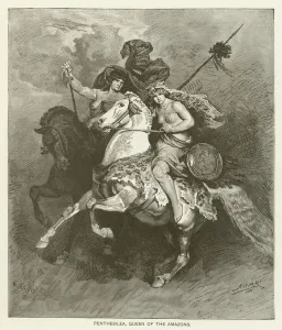 Penthesilea, Queen of the Amazons (engraving) Penthesilea, Queen of the Amazons (engraving)