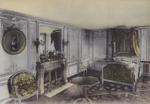 Petit Trianon, Chambre de Marie-Antoinette, Little Trianon, Marie-Antoinette Bedroom (coloured photo) Petit Trianon, Chambre de Marie-Antoinette, Little Trianon, Marie-Antoinette Bedroom (coloured photo)