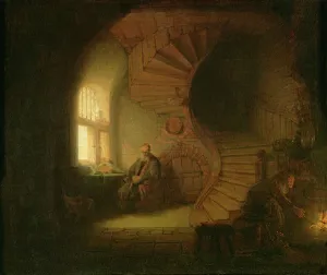 Philosopher in Meditation, 1632 (oil on panel) Philosopher in Meditation, 1632 (oil on panel)