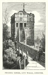 Phoenix Tower, City Walls, Chester (engraving) Phoenix Tower, City Walls, Chester (engraving)