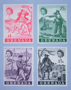 Pirate stamps issued by Grenada in 1970 (colour litho) Pirate stamps issued by Grenada in 1970 (colour litho)