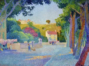 Place des Lices in Saint Tropez (Saint-Tropez) (oil on canvas) Place des Lices in Saint Tropez (Saint-Tropez) (oil on canvas)