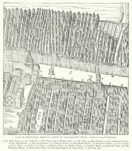 Plan of Edinburgh, from St Giles's to Hackerston's Wynd (engraving) Plan of Edinburgh, from St Giles's to Hackerston's Wynd (engraving)