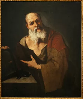 Plato (424-348 BC). Painting by Luca Giordano (1634-1705), oil on canvas, 17th century