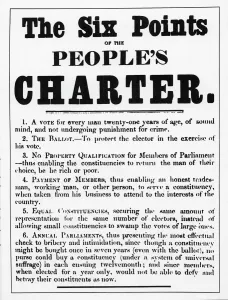 The Six Points of the Peoples Charter (litho) (b/w photo) The Six Points of the Peoples Charter (litho) (b/w photo)